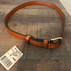 Bevel Women’s NM plate Brown Leather Equestrian Belt Size 32